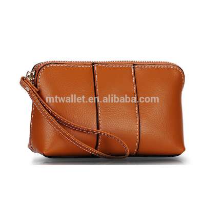 Wholesale leather cosmetic bag clutch make-up bag leather clutch bags for men